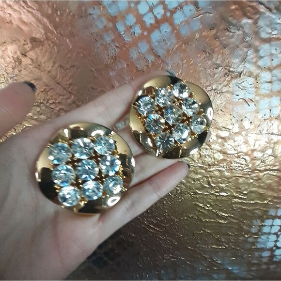 NWOT Zara Limited Edition Goldtone Statement Earrings - Picture 5 of 10